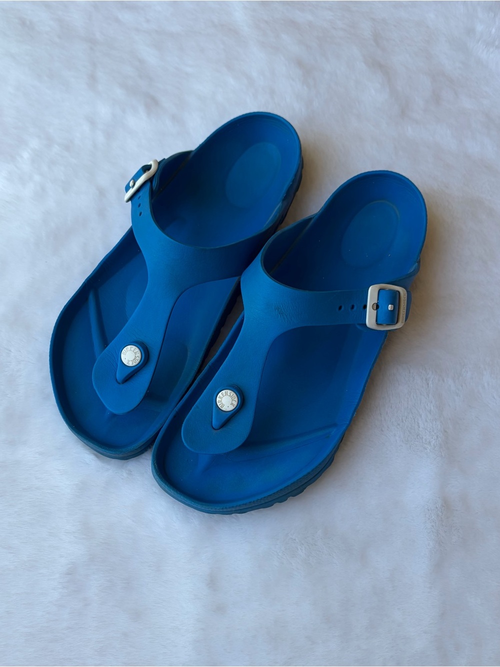 Birkenstock Gizeh Eva Women's Bright Blue Flip Flops